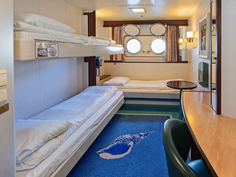 Polar Outside | Triple on lower deck with porthole